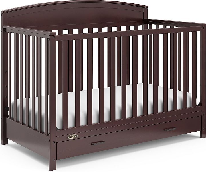 Graco Benton 5-in-1 Convertible Crib with Drawer - Espresso