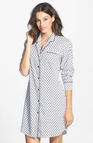 Thumbnail for your product : Nordstrom Cotton Twill Sleep Shirt