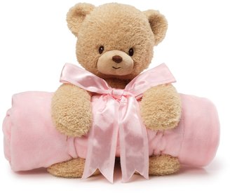 Gund Baby Blanket Set, Teddi Bear & Pink