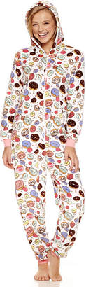 Asstd National Brand Donuts Long Sleeve One Piece Pajama