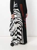 Thumbnail for your product : Roberto Cavalli contrast flared skirt