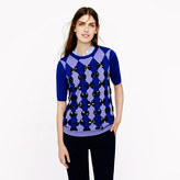 Thumbnail for your product : J.Crew Collection beaded diamond back-zip sweater
