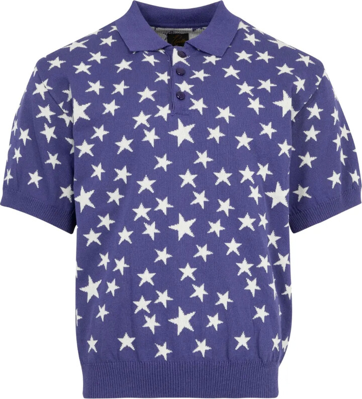 Needles Polo Sweater Arrow in Purple - ShopStyle