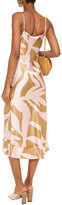 Thumbnail for your product : Lee Mathews Bella Printed Silk-satin Slip Dress