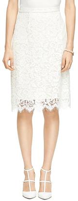 Brooks Brothers Lace Pencil Skirt