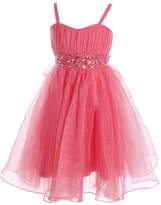 Thumbnail for your product : Fashion Plaza Girl's Ruched Oraganza Flower Girl Communion Pageant Dress K0096