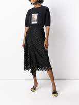 Thumbnail for your product : No.21 draped detail lace skirt