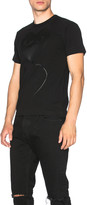 Thumbnail for your product : Comme des Garcons PLAY Double Heart Cotton Tee in Black | FWRD