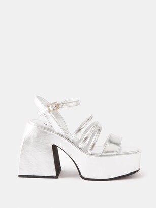 Silver Mirror Leather Shoes | ShopStyle