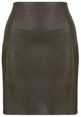 Whistles Stretch Leather Skirt