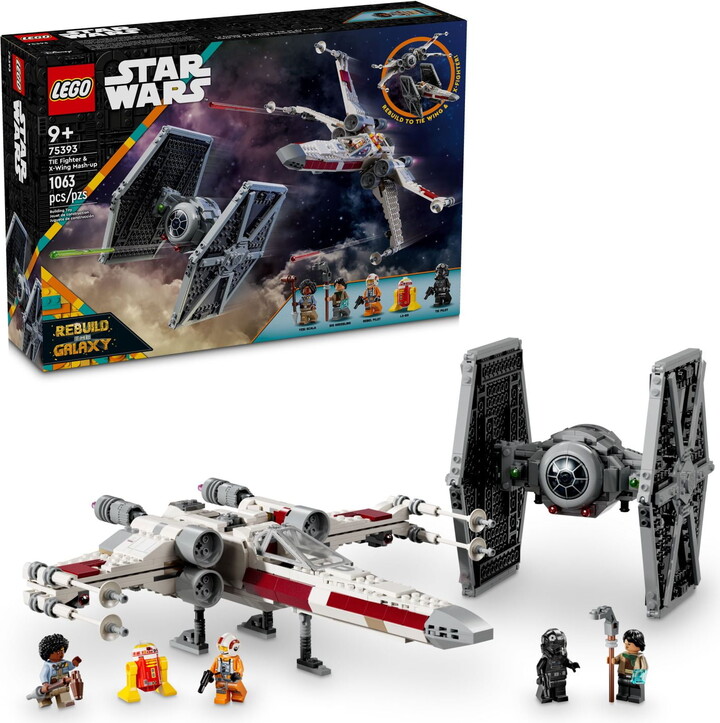 Lego Star Wars TIE Fighter & X-Wing Mash-Up Building Set - Star Wars Toy for Boys & Girls, Ages 9+ - Imaginative, Creative Play - Use for Display or Pretend Play - Gift for Fan's Birthday - 75393