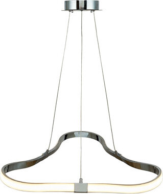 Wrought Studio 1 Light Led Array Triangular Shaped Pendant Light In Chrome Finish