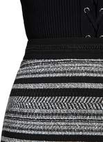 Thumbnail for your product : Morgan Two-Tone Jacquard Mini Skirt