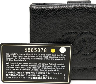 Chanel Pre Owned CC logo-embossed compact wallet - ShopStyle