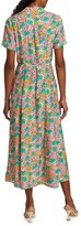 Thumbnail for your product : HVN Maria Belted Floral Midi-Dress