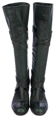 Henry Beguelin Leather Knee-High Boots