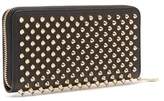 Thumbnail for your product : Christian Louboutin Panettone Spike-embellished Leather Wallet - Womens - Black