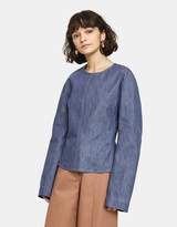 Thumbnail for your product : Lemaire Plastron Top in Blue
