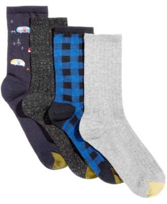 Gold Toe Women's 4-Pk. Glamping Buffalo-Check Crew Socks, A Macy's Exclusive Style