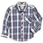 Thumbnail for your product : Volcom 'Weirdoh' Woven Long Sleeve Shirt (Little Boys)