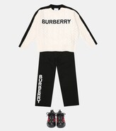 Thumbnail for your product : Burberry Children Logo embroidered wool-blend sweater