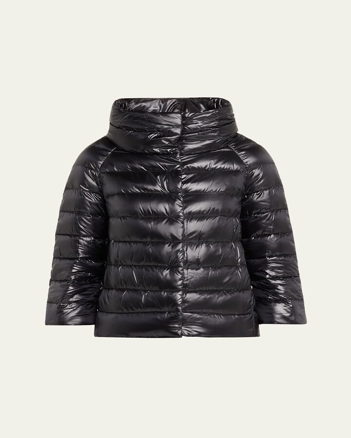 Herno Iconico Piumino Sofia Water-Resistant Nylon Ultralight Puffer Jacket
