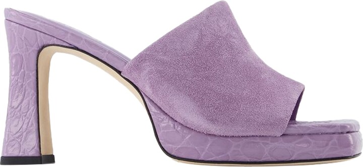 サンダル・ミュール by FAR Beliz Mule - By Far - Purple - Leather Beliz Mule - By Far - Purple - Leather