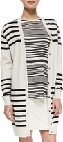 Thumbnail for your product : Haute Hippie Striped Button-Front Cardigan