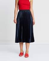Thumbnail for your product : Mng Metallic Pleated Skirt