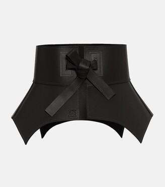 Loewe Obi leather corset belt