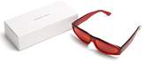 Thumbnail for your product : Marques Almeida Transparent Rectangle Frame Acetate Sunglasses - Womens - Red