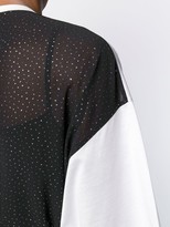 Thumbnail for your product : Marco De Vincenzo rhinestone-embellished panel T-shirt