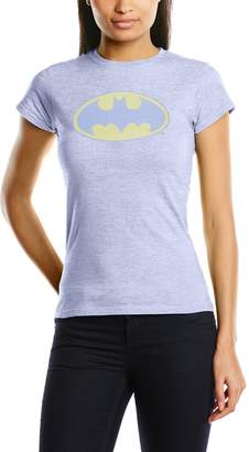 Batman,Dc Comics,Superman DC BATMAN COMICS Women's Colour Logo 11 Crew Neck Short Sleeve T-Shirt