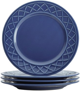Paula Deen Savannah Trellis Stoneware Dinnerware Set, 16pc - Cornflower Blue
