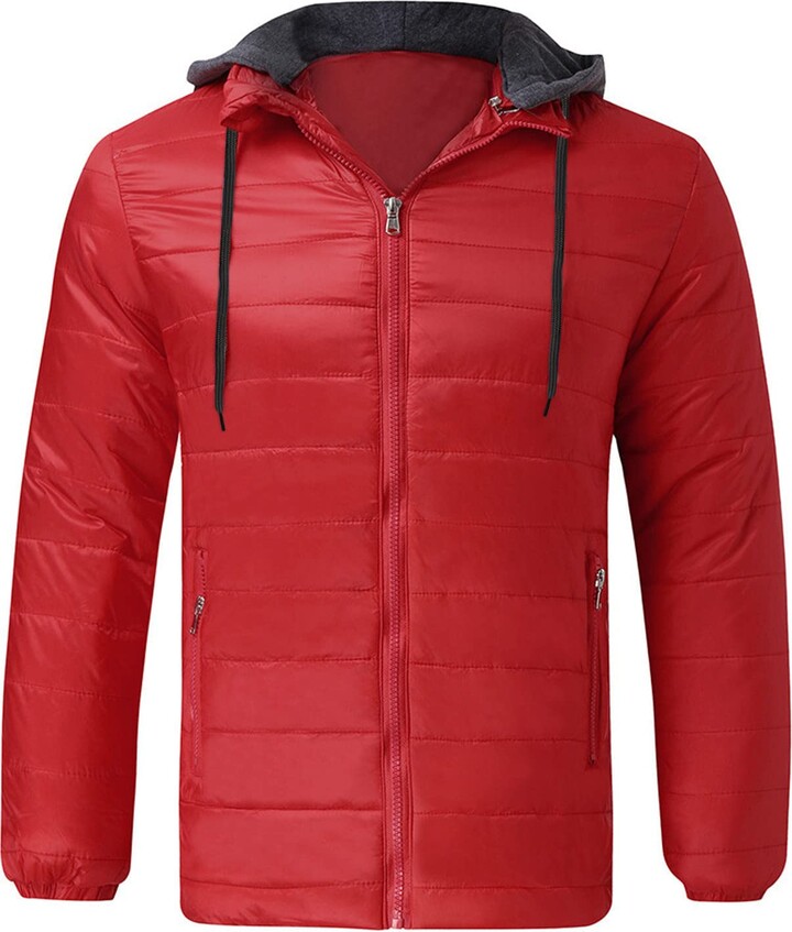BGFIPAJG Heated Jacket Mens Down Jacket Waterproof Jacket Mens