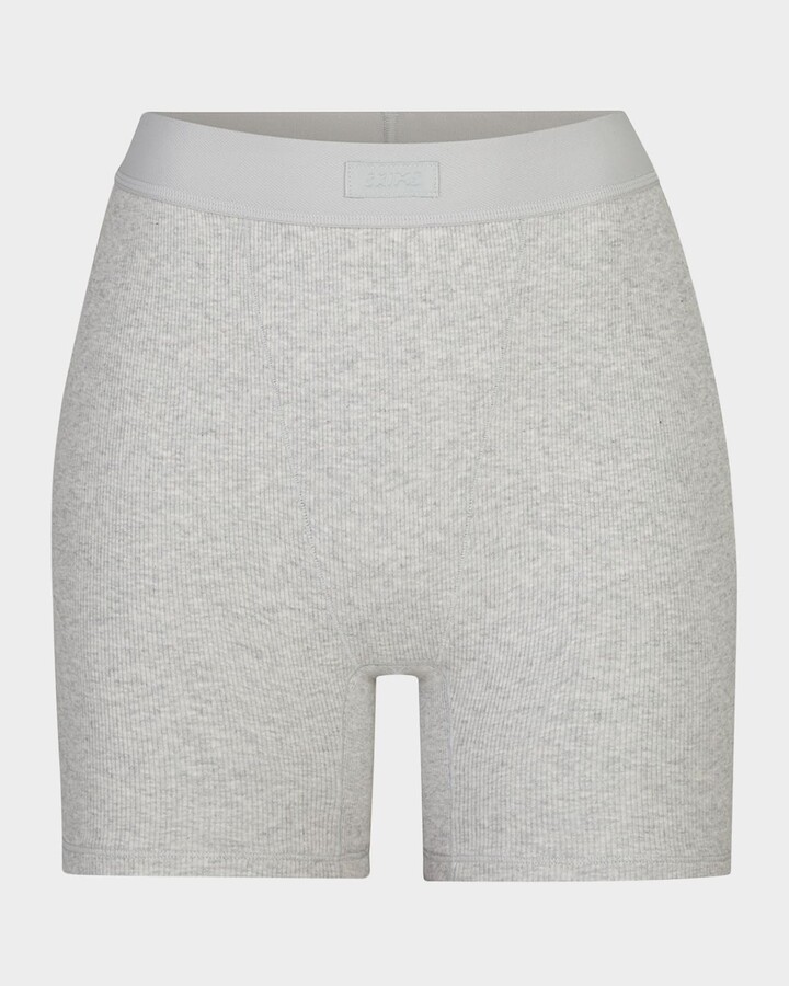Cotton Rib Logo Boxers
