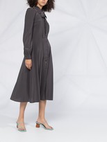 Thumbnail for your product : P.A.R.O.S.H. Tie Neck Silk Dress
