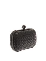 Thumbnail for your product : Bottega Veneta Knot embroidered leather clutch