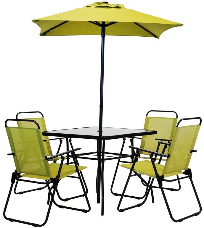 Patio Premier 6pc Patio Set Square Table Pepper Stem ShopStyle