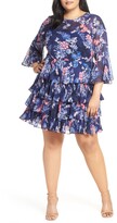Thumbnail for your product : Eliza J Bell Sleeve Tiered Minidress