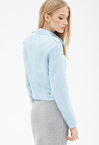 Thumbnail for your product : Forever 21 Faux Suede Moto Jacket