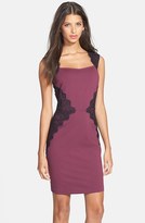 Thumbnail for your product : Erin Fetherston ERIN 'Shelby' Lace Detail Ponte Sheath Dress