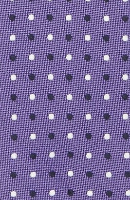 Nordstrom Boy's Dot Silk & Cotton Zipper Tie