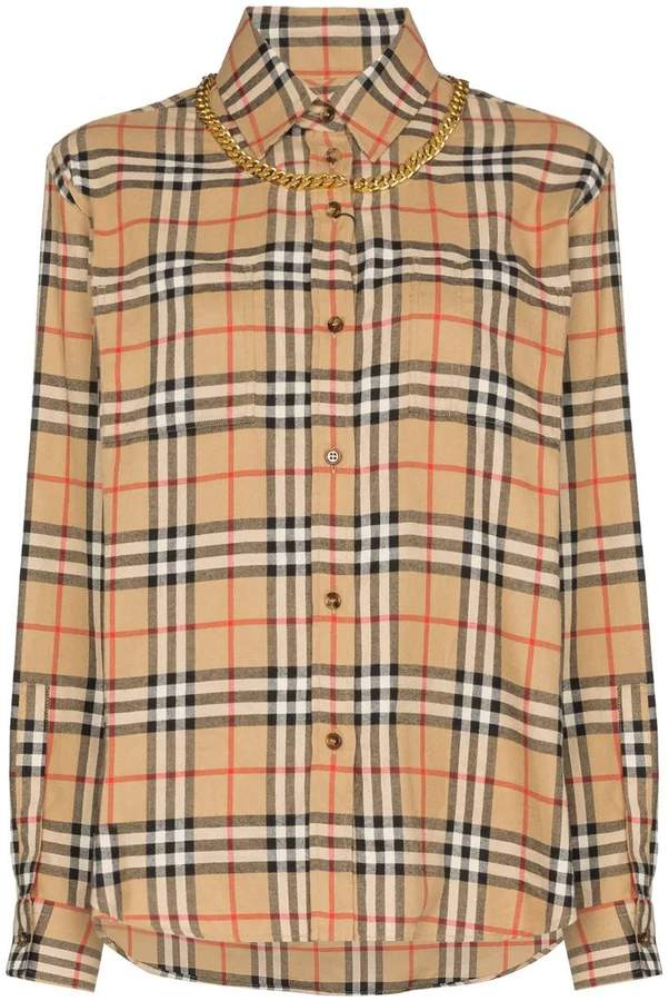 burberry classic check shirt