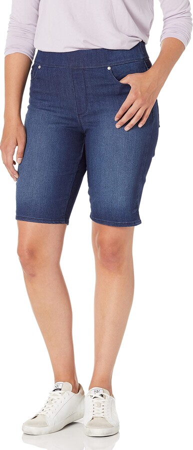 Women’s Gloria Vanderbilt Avery Pull On Bermuda Blue Shorts