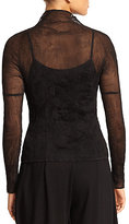 Thumbnail for your product : Issey Miyake Chiffon Twist-Pleat Mock Turtleneck Top
