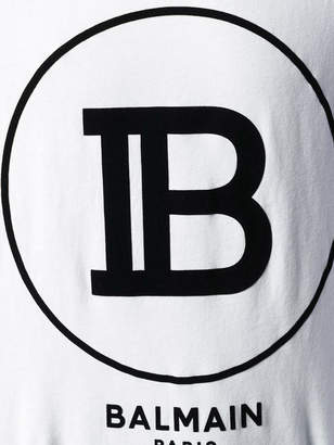 Balmain White Logo T-shirt