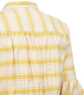 Rosie Assoulin Striped Cotton Canvas Shirt