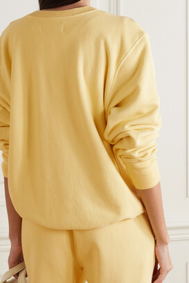 LES TIEN Cotton-jersey Sweatshirt - Yellow