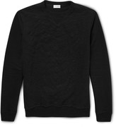 Thumbnail for your product : Saint Laurent Tiger-Pattern Appliqué Loopback Cotton-Jersey Sweatshirt